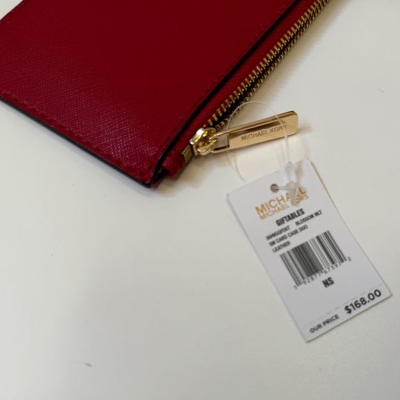 Michael Kors Jet Set Travel Small Card Case Duo Wallet Pink Multi - Picture 7 of 11